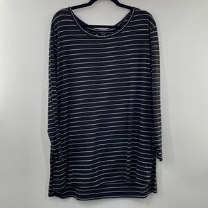 3For$20 Terra Sky Black &White Long Sleeve Top size Ox